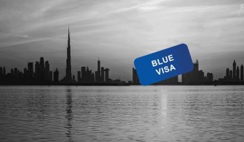 uae-blue-visa-illustration-ove-dubai-skyline